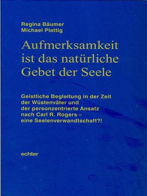 cover image of Aufmerksamkeit ist das natürliche Gebet der Seele